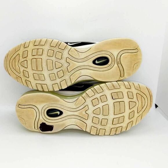 Nike Air Max 97 Volt Womens Pre-owned White w/Blk Accent Running Sneakers- sz. 8 - Picture 5 of 6